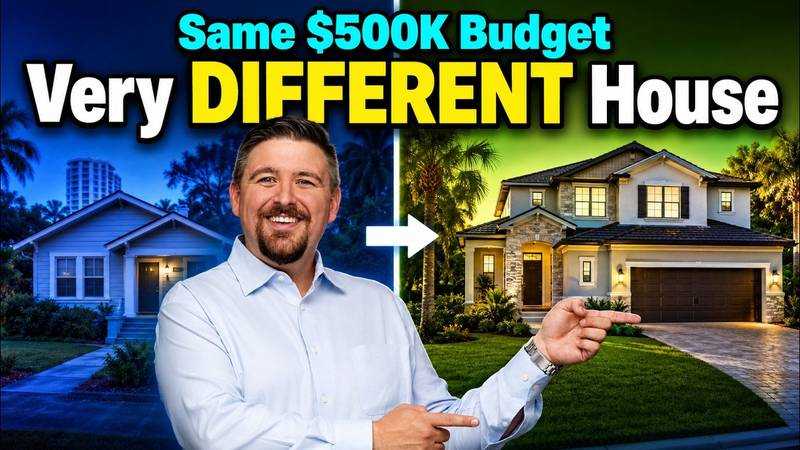 Comparison of homes a $500,000 budget buys across Tampa Bay neighborhoods in 2026