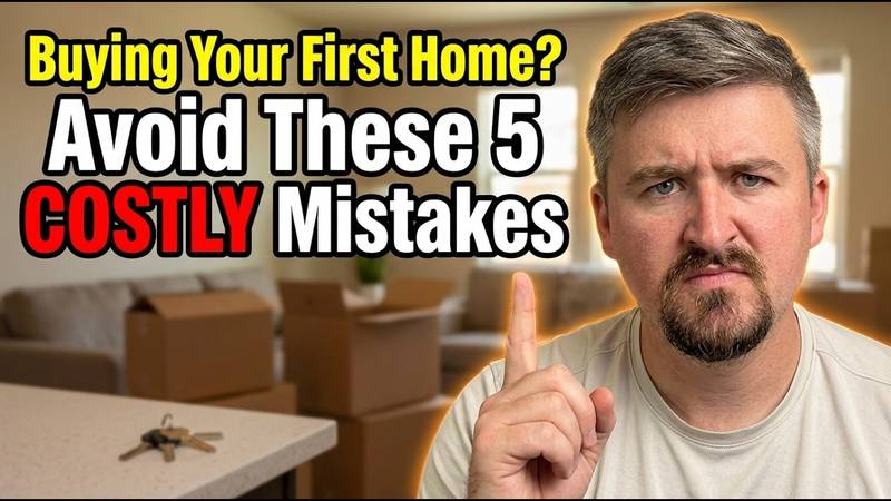 First-time home buyer reviewing credit score and budget numbers before shopping for a house
