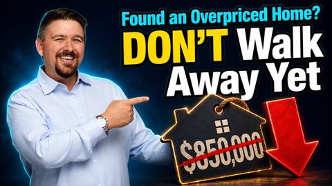 Buyer reviewing home comps and price history on a laptop to check if a house is overpriced